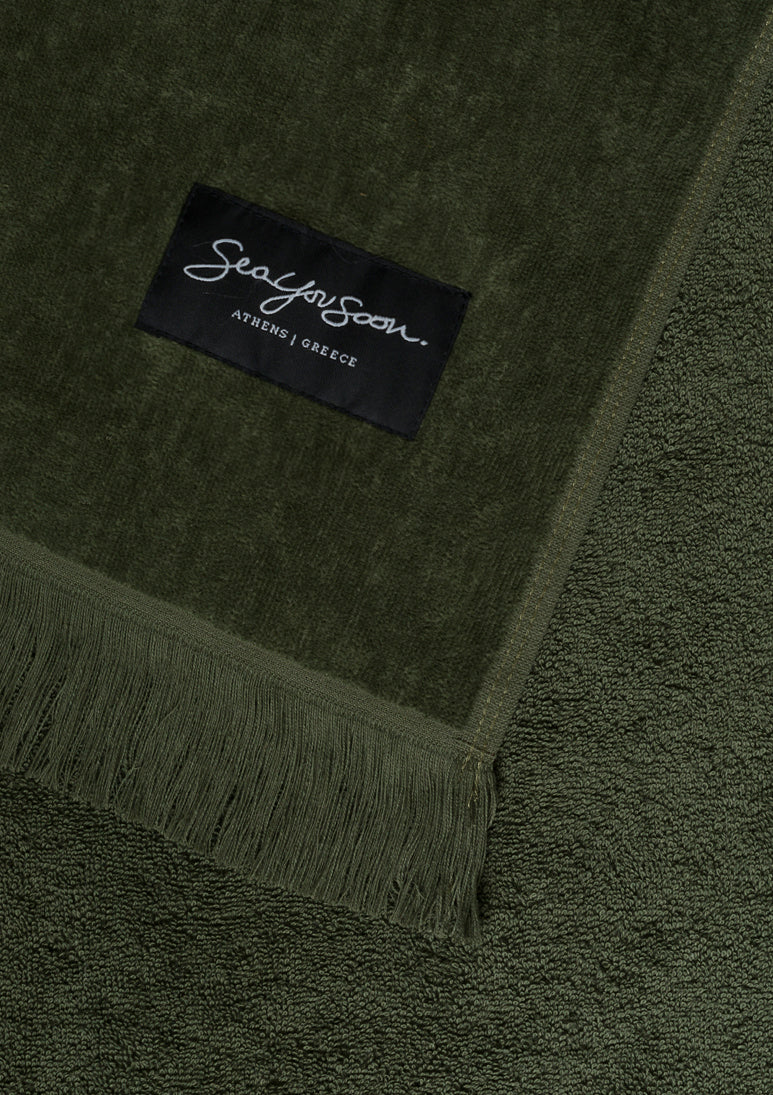 Belle Ile Velour Khaki
