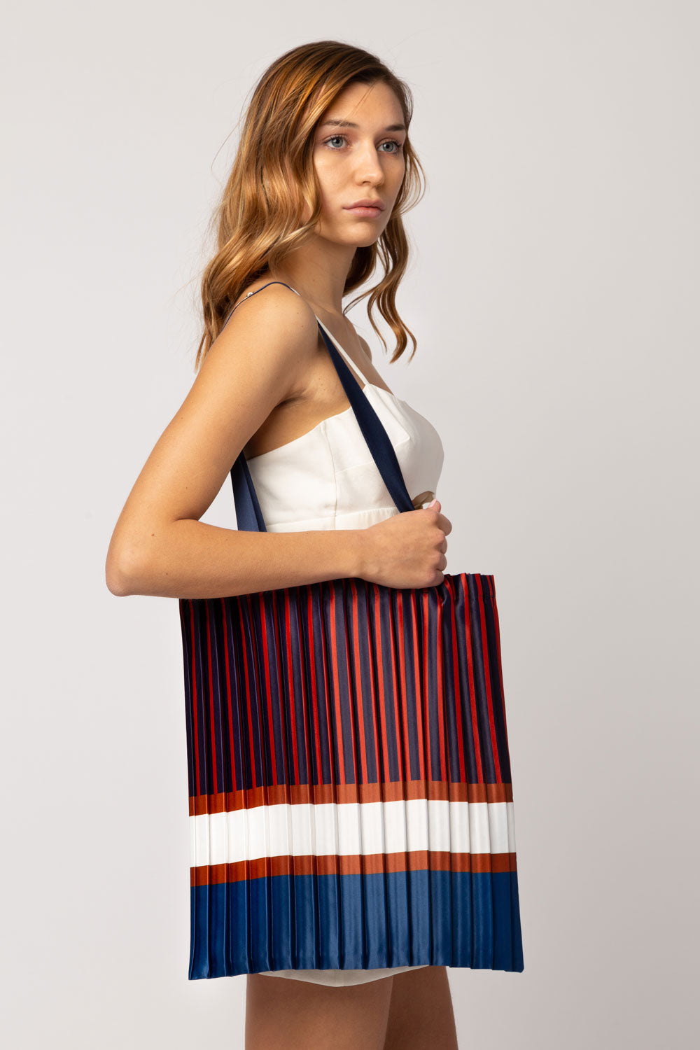 Chiavari Plisse Tote Bag