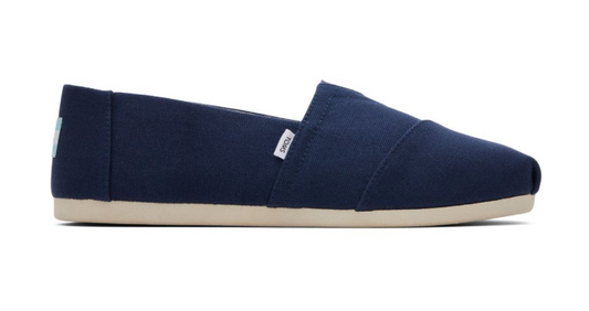 TOMS Navy Recycled Cotton Canvas - Men
