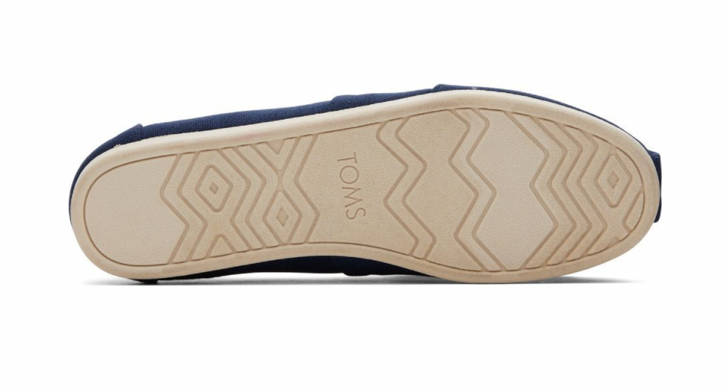 TOMS Navy Recycled Cotton Canvas - Men