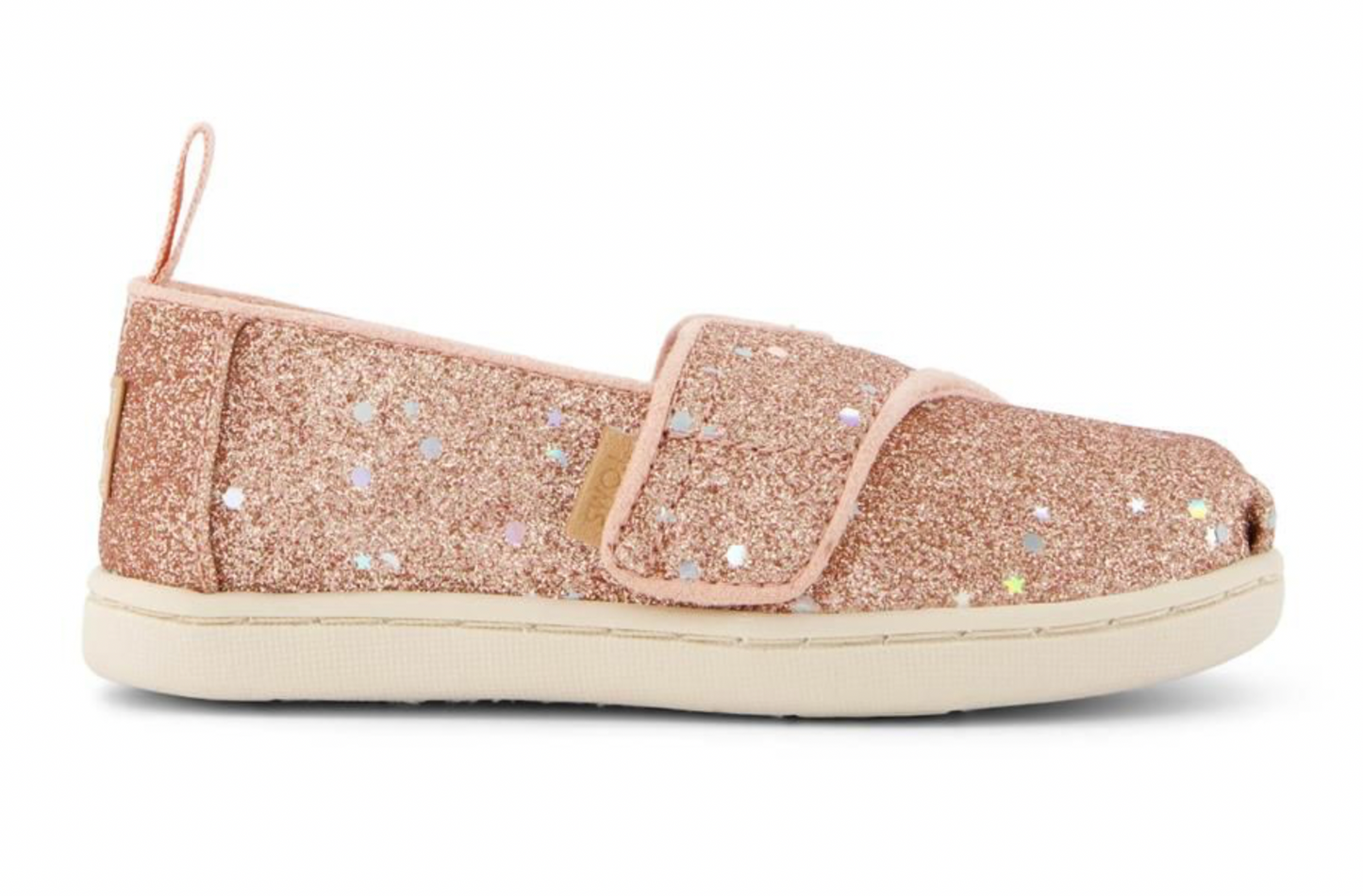 Toms Tiny Rose Gold Cosmic Glitter Alpargata