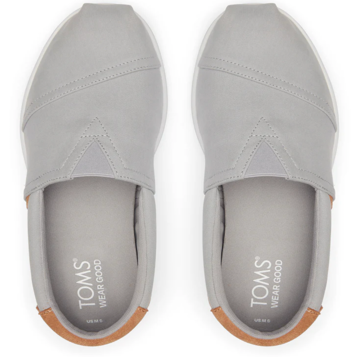 TOMS Alpargata FWD - Drizzle Grey Brushed Twill/Tan Suede