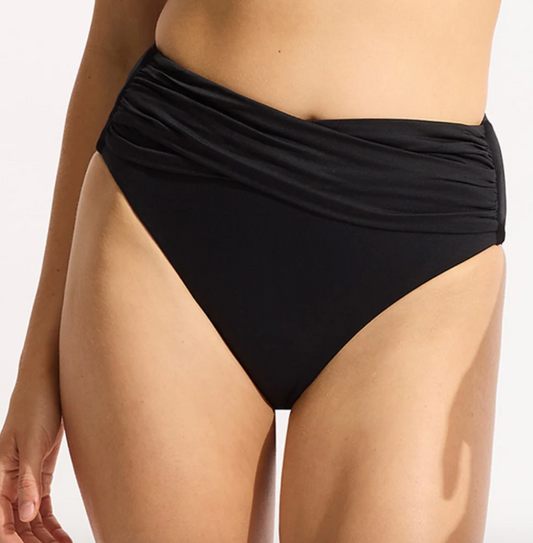 Collective High Waist Wrap Front Pant