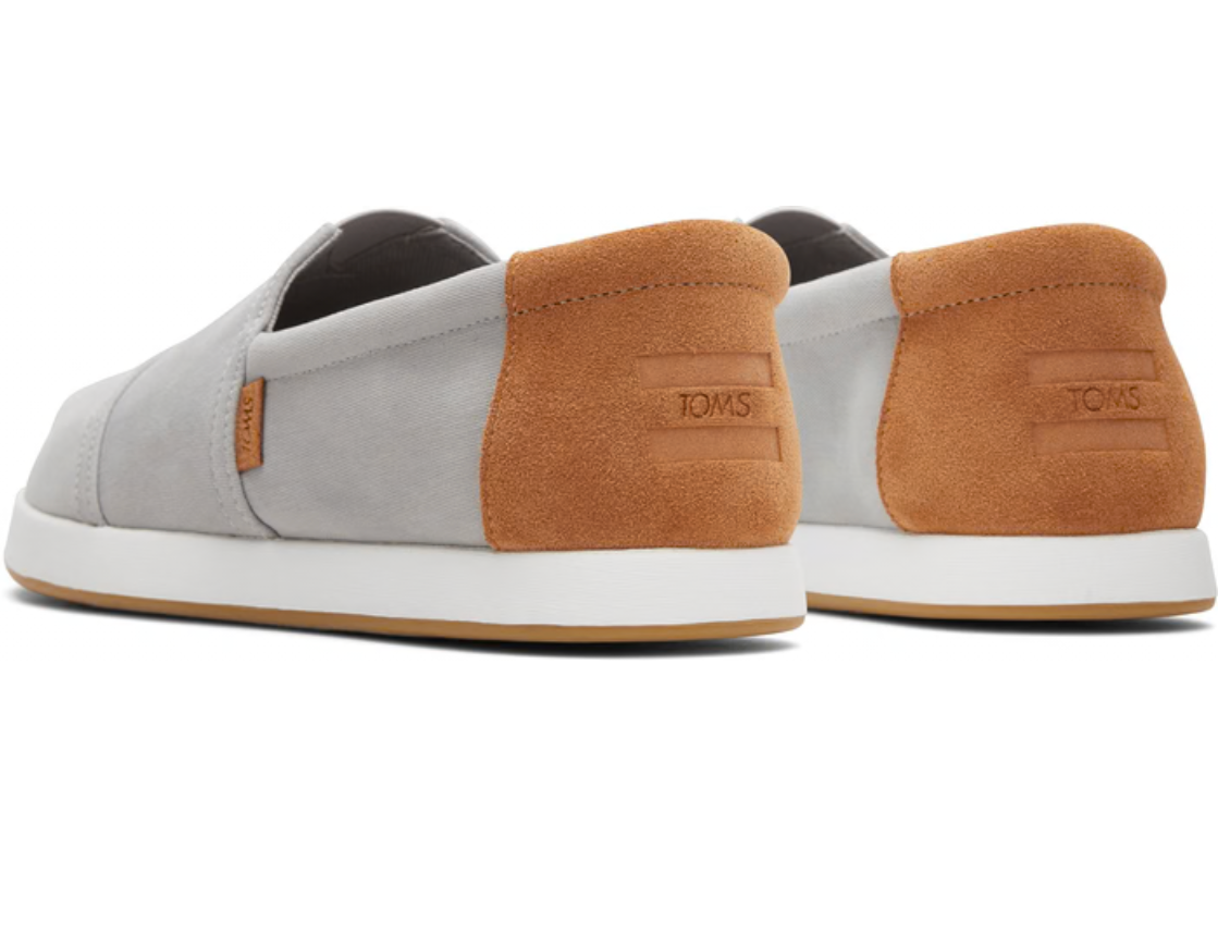 TOMS Alpargata FWD - Drizzle Grey Brushed Twill/Tan Suede