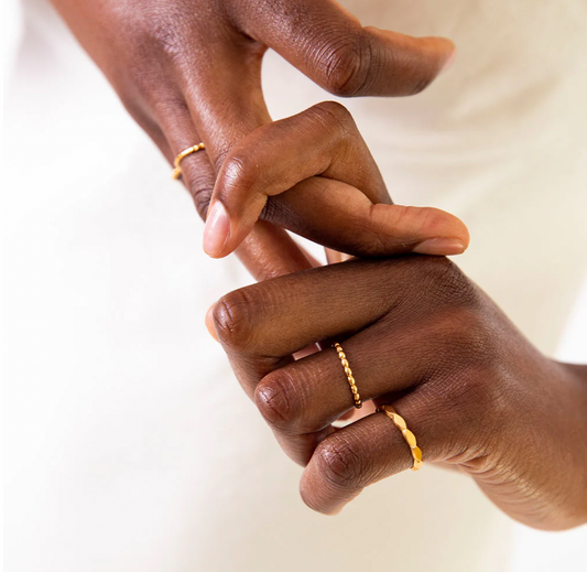 Tiny Treasures Navette Ring