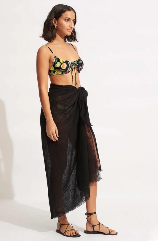 Seafolly Textured Cotton Beach Wrap