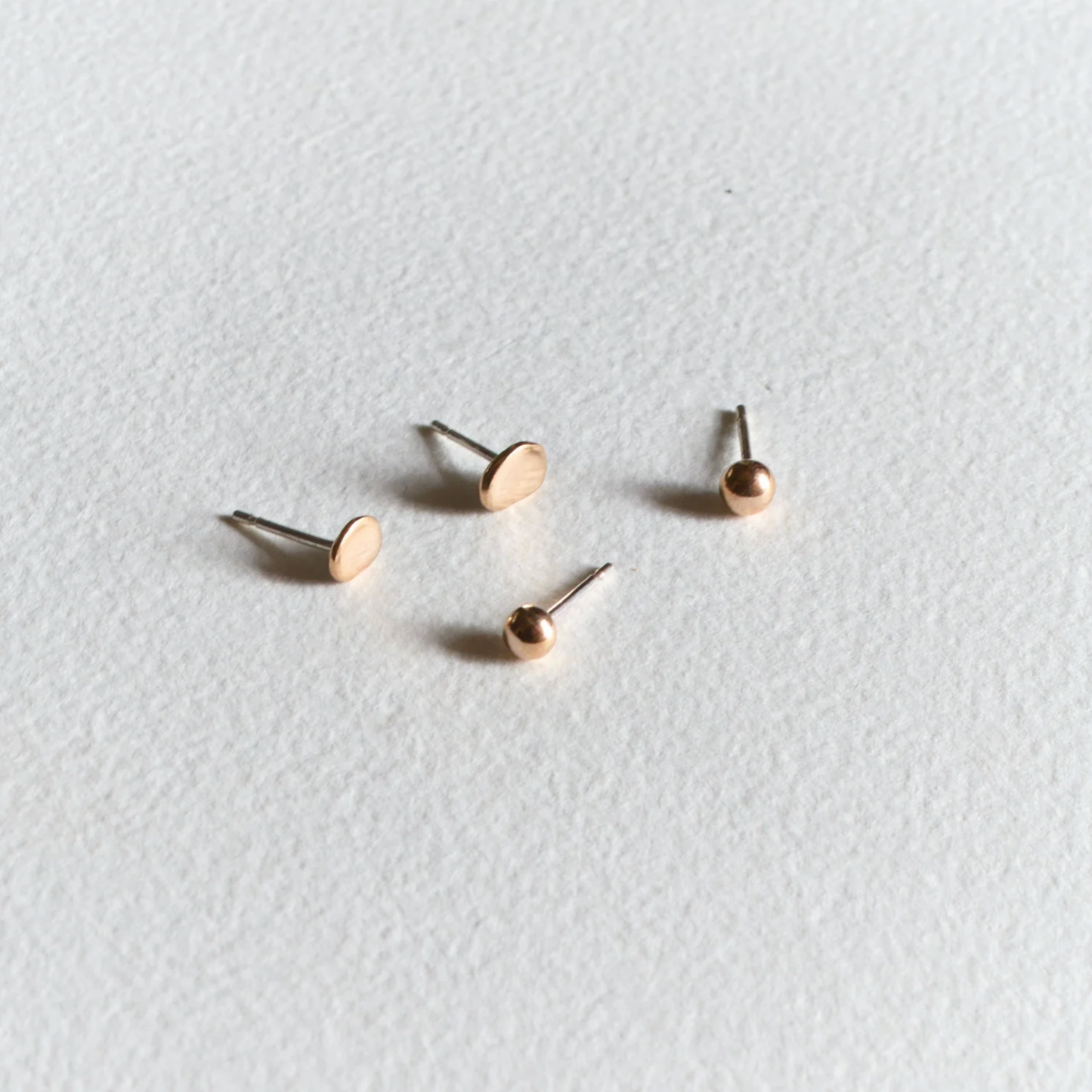 Dots & Spheres Bronze Studs Combo