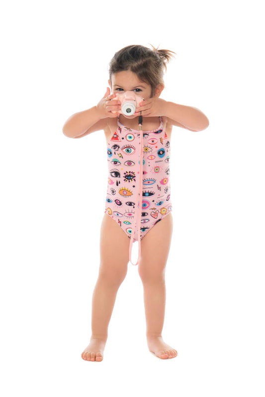 Girls' Swimsuit Electric Eyes