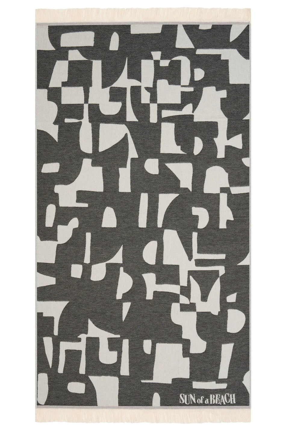 Feather Beach Towel Eroticon Black