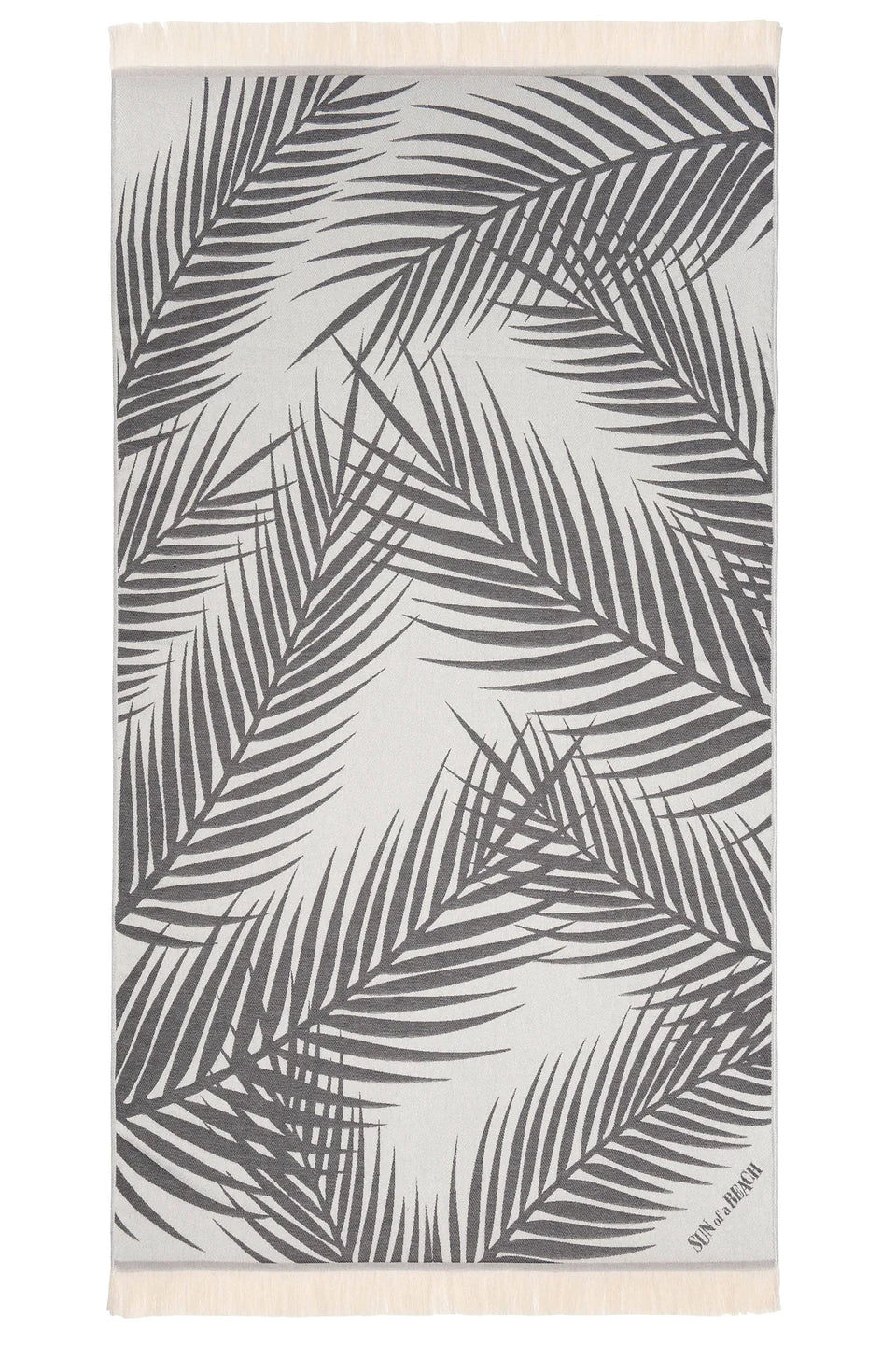 Feather Beach Towel Palm Springs Grey