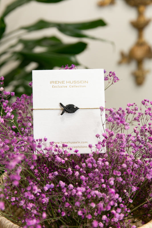 Irene Hussein Fish Bracelet with silver bead