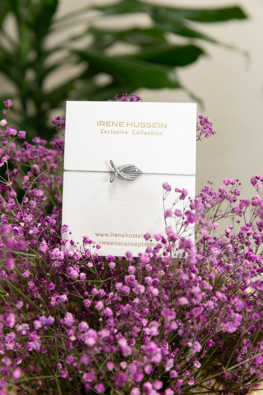Irene Hussein Fish Bracelet with silver bead