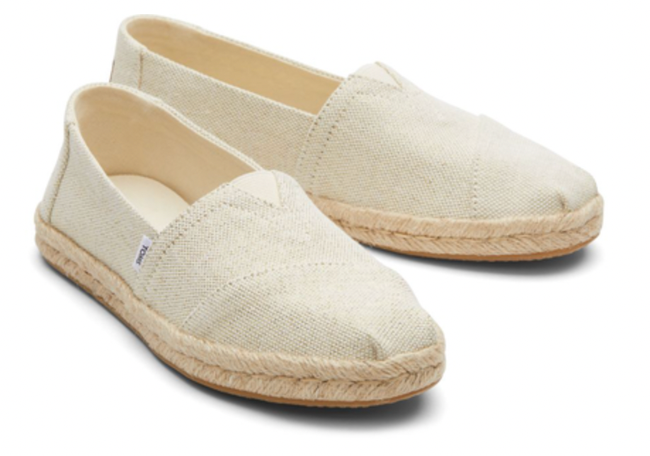 Alpargata Toms Natural Metallic TOMS Toms Deconstructed Alpargata