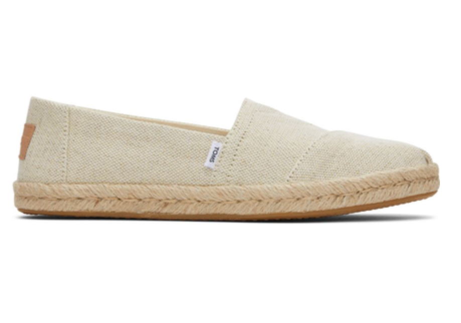 TOMS Natural Metallic Linen