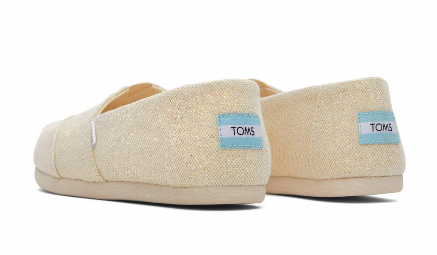 TOMS Metallic Linen Alpargata