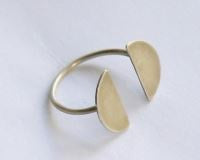 Out of M.E - two halves ring silver