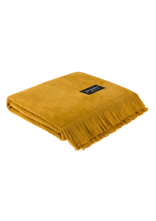 Belle lle velour  Mustard