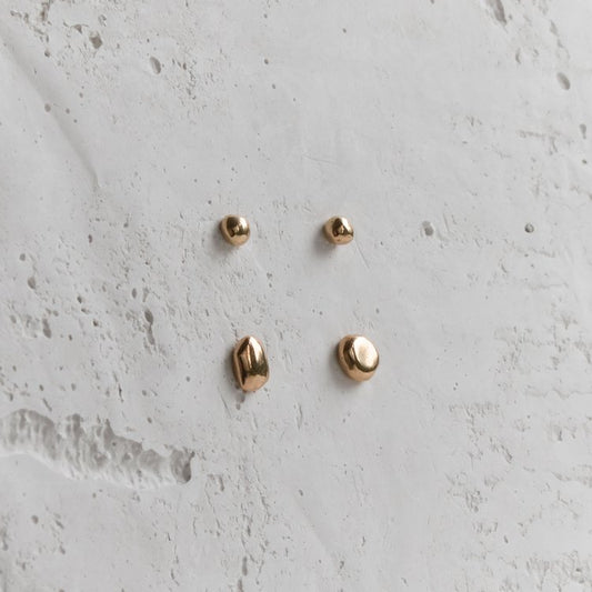 Meet the catZero Waste Bronze Studs Combo