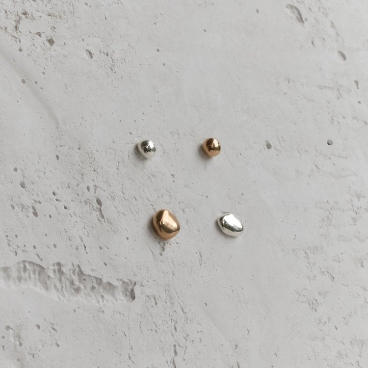 Meet the cat earrings Never Not Now / Zero Waste Studs Combo