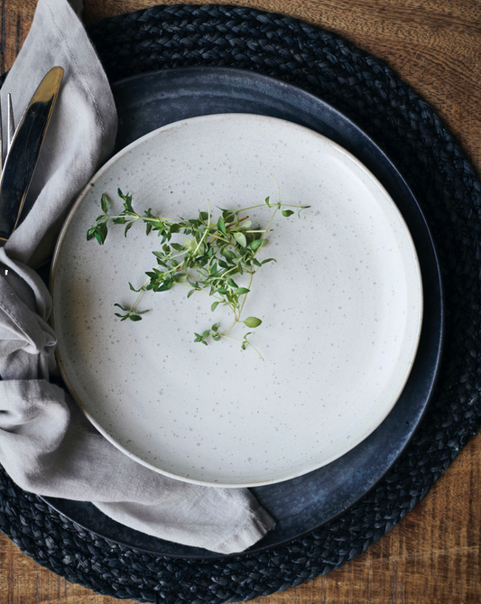 Pion Lunch Plate Grey/White