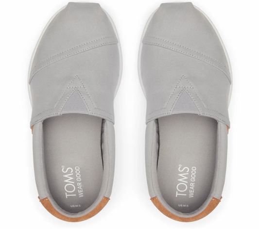 TOMS Alpargata FWD - Drizzle Grey Brushed Twill/Tan Suede