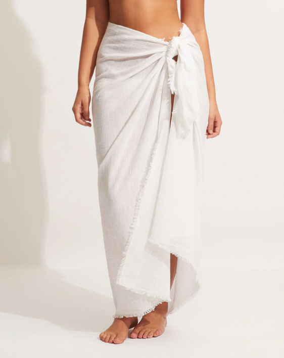 Seafolly Textured Cotton Beach Wrap