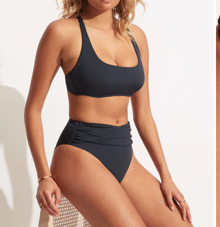 Collective High Waist Wrap Front Pant