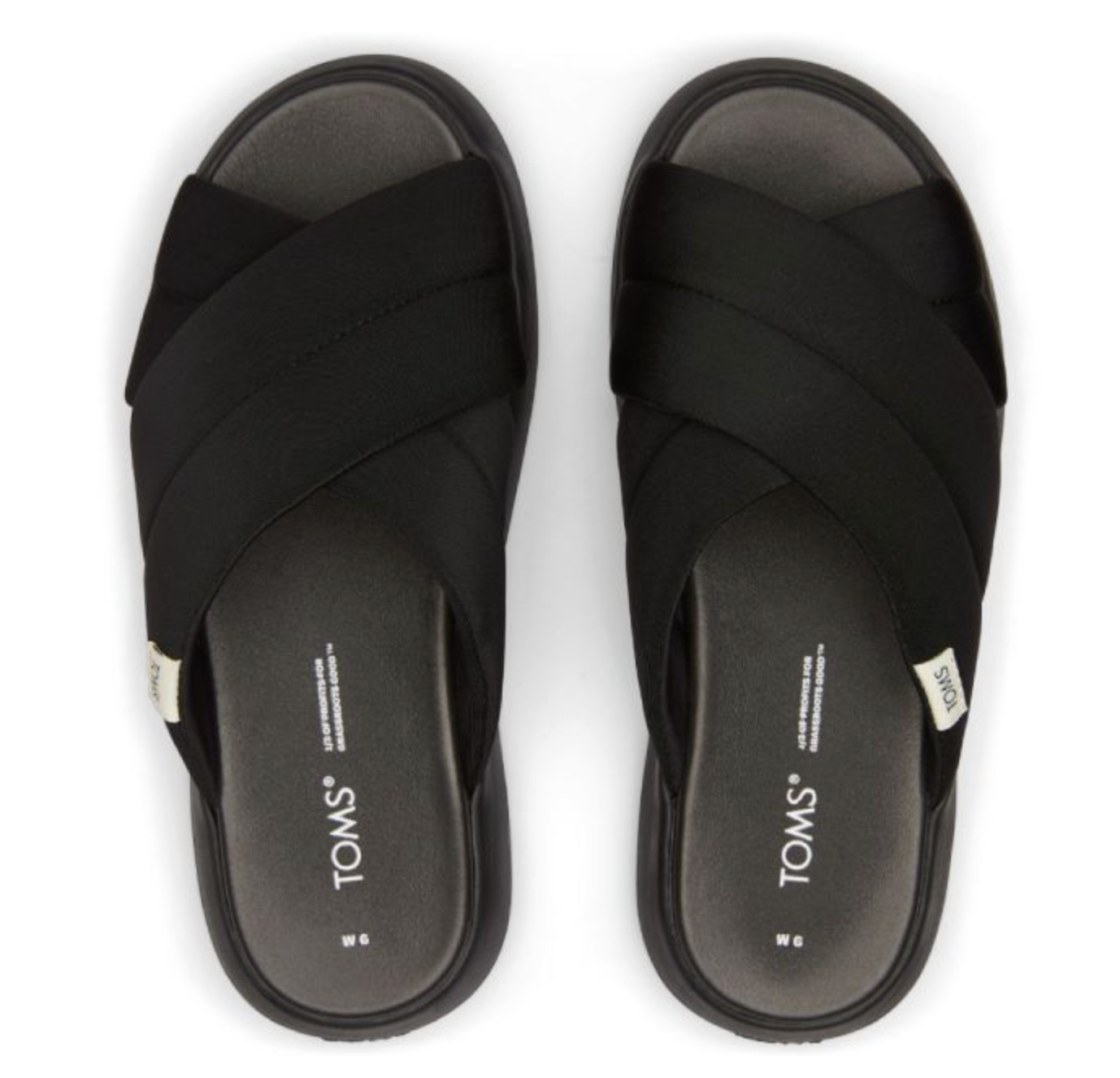 TOMS Mallow Crossover Black Repreve Jersey