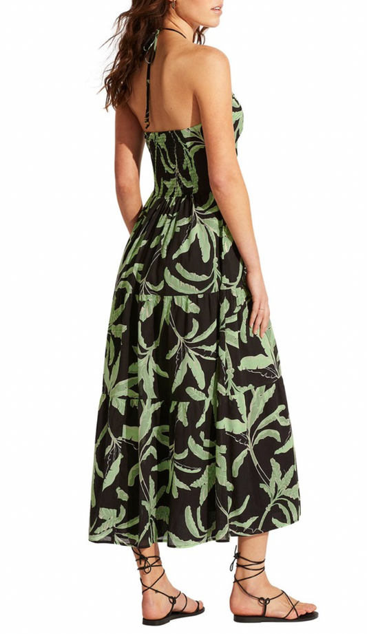 Palm Paradise Keyhole Dress