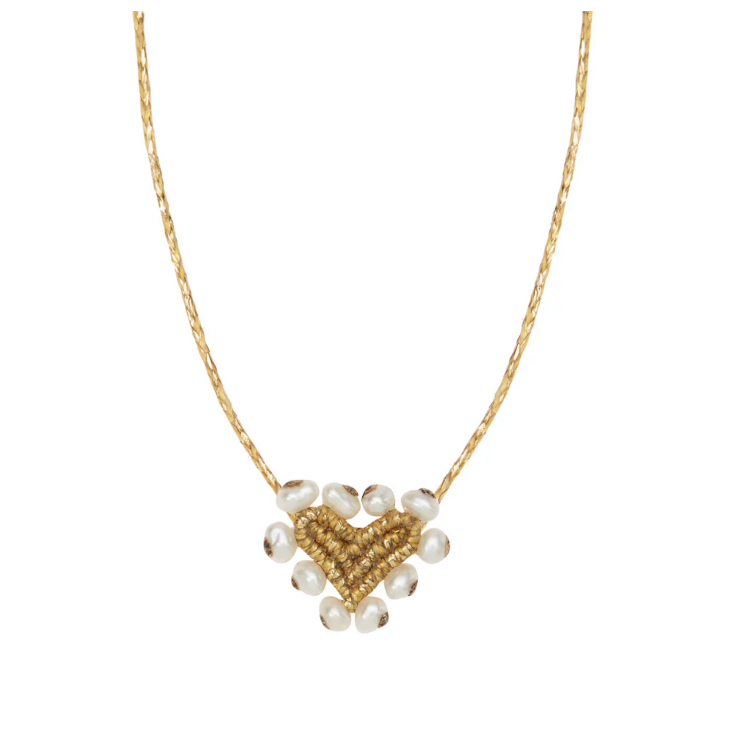 Irene Hussein - amore mio gold pendant necklace