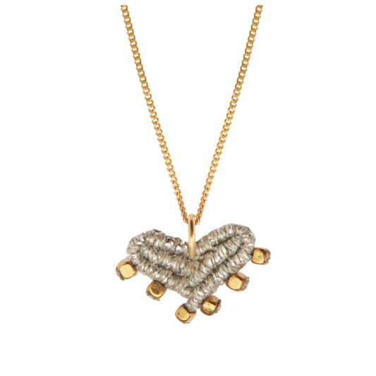 Irene Hussein - lucky love macrame necklace