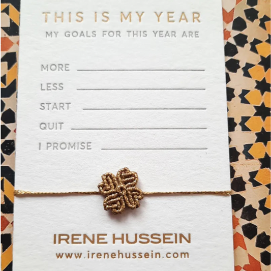 Irene Hussein -  clover bracelet