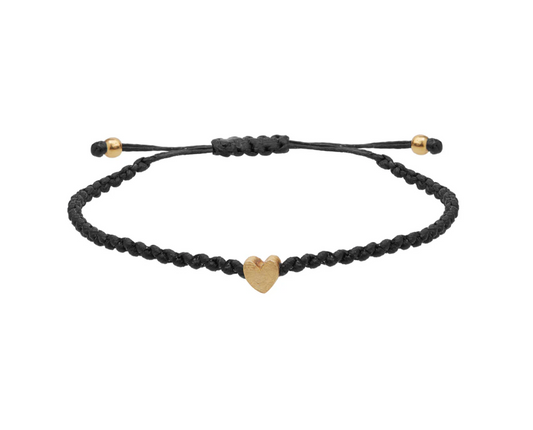 Lego bracelet with gold heart