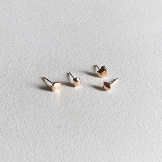 Meet the cat - blobs studs bronze combo