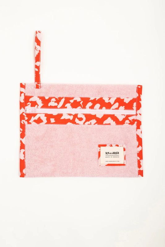 Waterproof Pouch Red Leopard