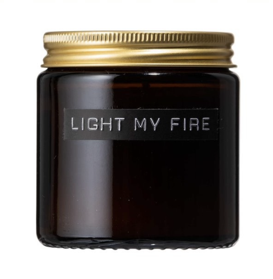 Light My Fire Small Brown Candle