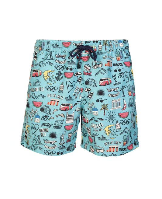 Boys' Shorts Greece I Love You